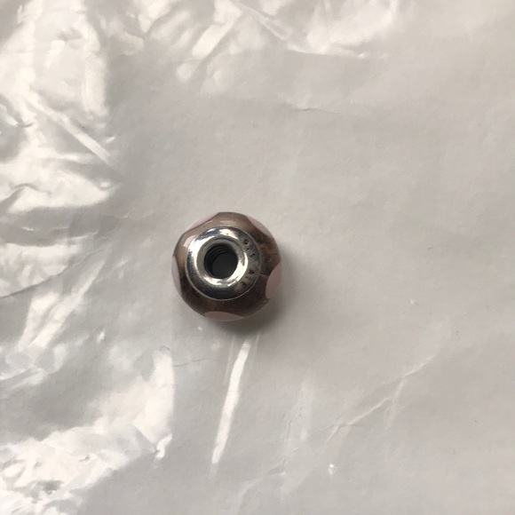 Pandora pink hearts murano glass bead - Picture 2 of 4